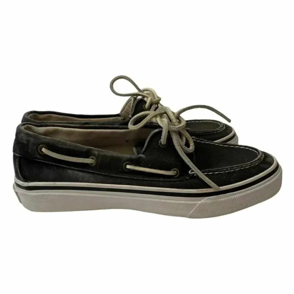 Sperry top-sliders Mens 9M gray boat shoes‎ Preppy